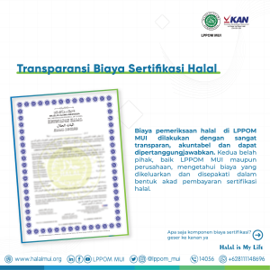 Transparansi Biaya Pemeriksaaan Halal di LPH LPPOM MUI