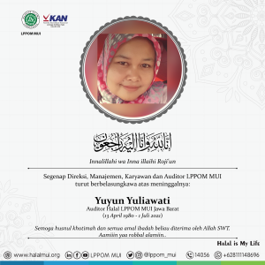 Turut berbelasungkawa atas meninggalnya Ibu Yuyun Yuliawati