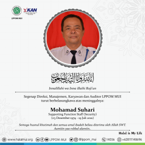 Turut berbelasungkawa atas meninggalnya Bapak M. Suhari