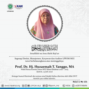 Turut berbelasungkawa atas meninggalnya Ibu Huzaemah T. Yanggo
