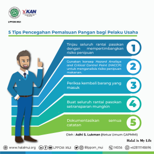 5 Tips Pencegahan Pemalsuan Pangan bagi Pelaku Usaha