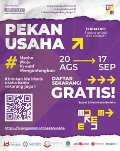 Ikuti Pekan Usaha, Dapatkan Pembinaan bagi UMKM Anda!