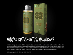 Hukum Menggunakan Minyak Kutus-Kutus