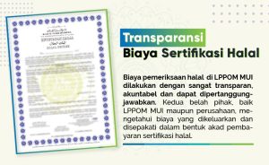 Transparansi Biaya Sertifikasi Halal