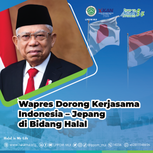 Wapres Dorong Kerjasama Indonesia – Jepang di Bidang Halal