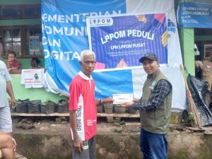 Kasih LPPOM untuk Korban Erupsi Gunung Api Lewo Tobi